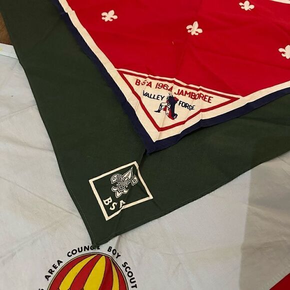 Vintage 1960s Boy Scouts Of America Bandanna Lot of 4 Retro BSA - Picture 4 of 7